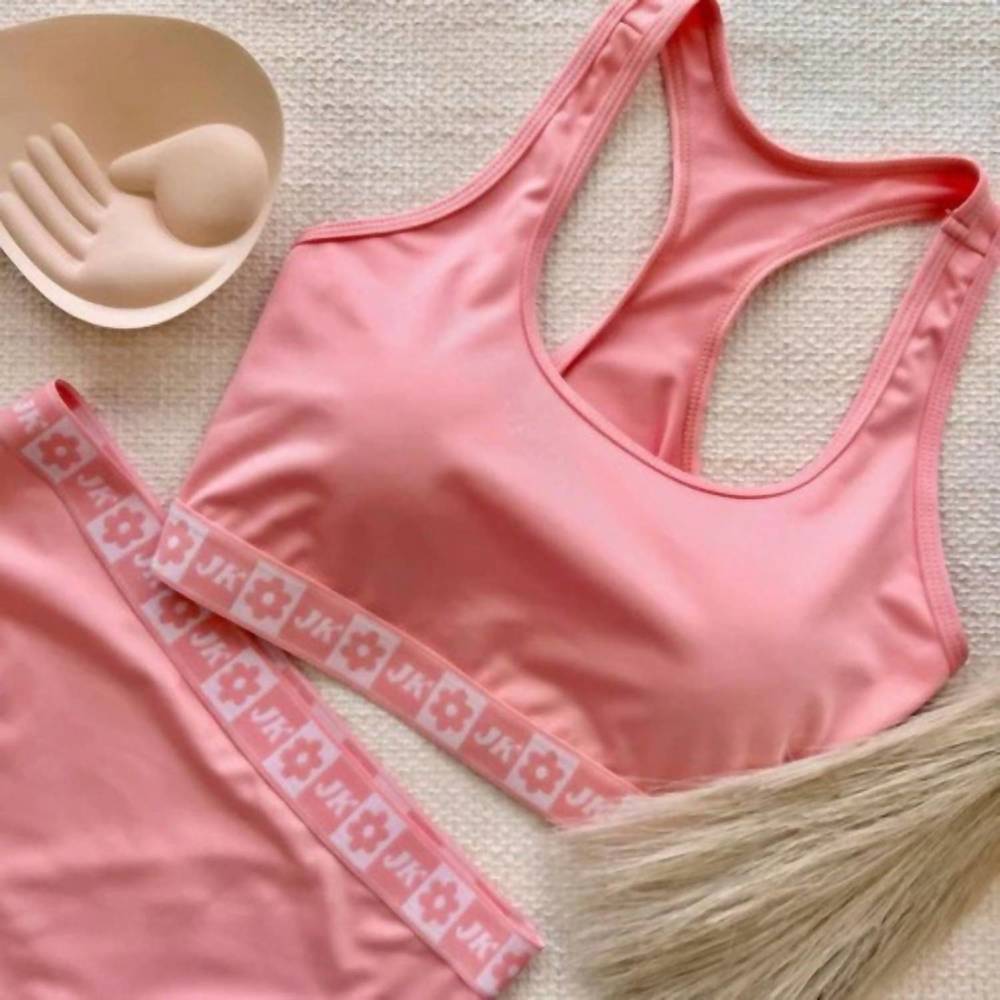 NEW JADYK women's arya bralette spring in coral pink